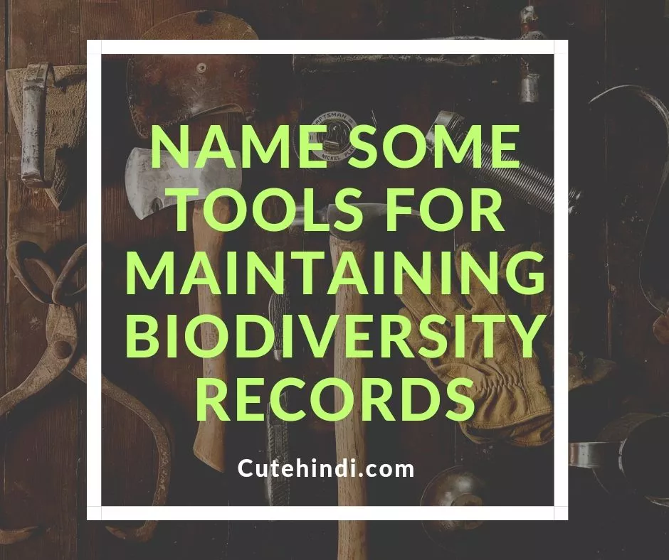 Name Some Tools for Maintaining Biodiversity Records