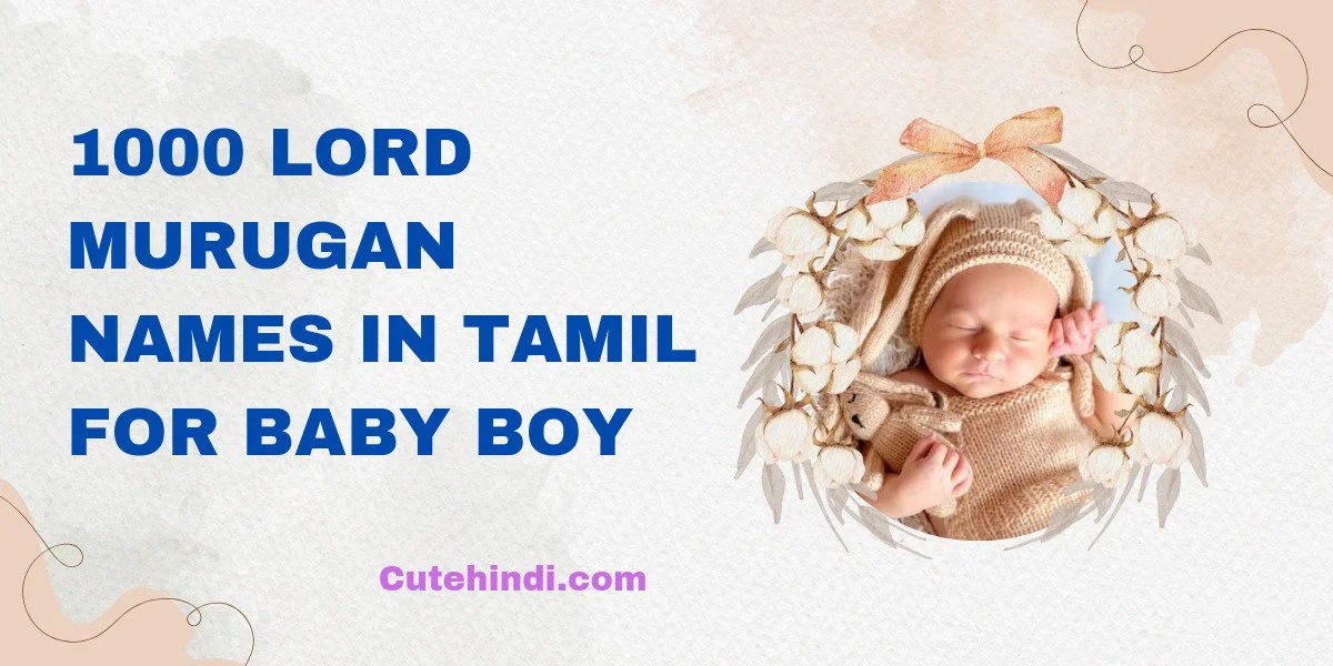 1000 Lord Murugan Names in Tamil for Baby Boy